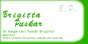 brigitta puskar business card