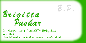 brigitta puskar business card